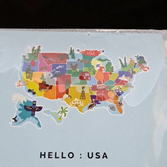 Hello: USA Kitchen Tea Towel - 100% Cotton Kitchen Dish Towel - Picture 6 of 6